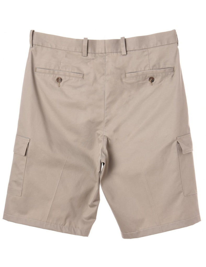 Beyond Retro Label Label Workwear Shorts With Side Pocket