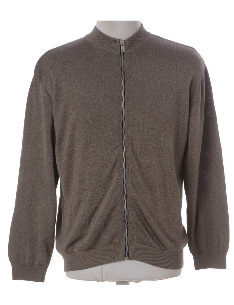 Beyond Retro Label Label Xander Zip Through Knit