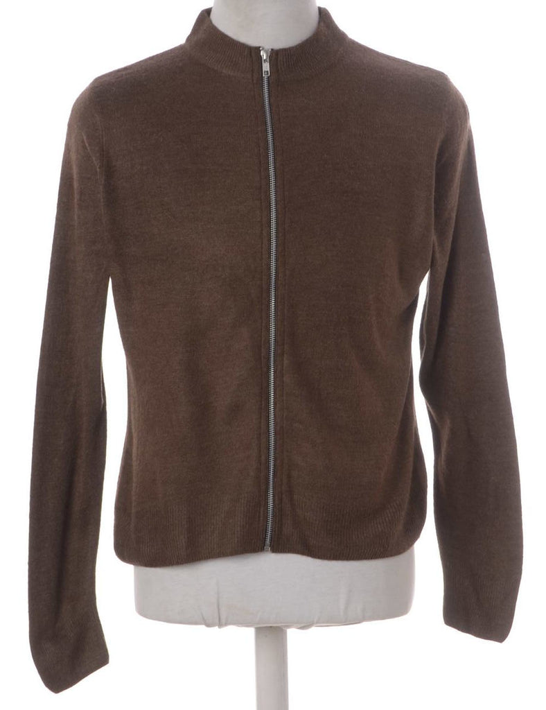 Beyond Retro Label Label Xander Zip Through Knit
