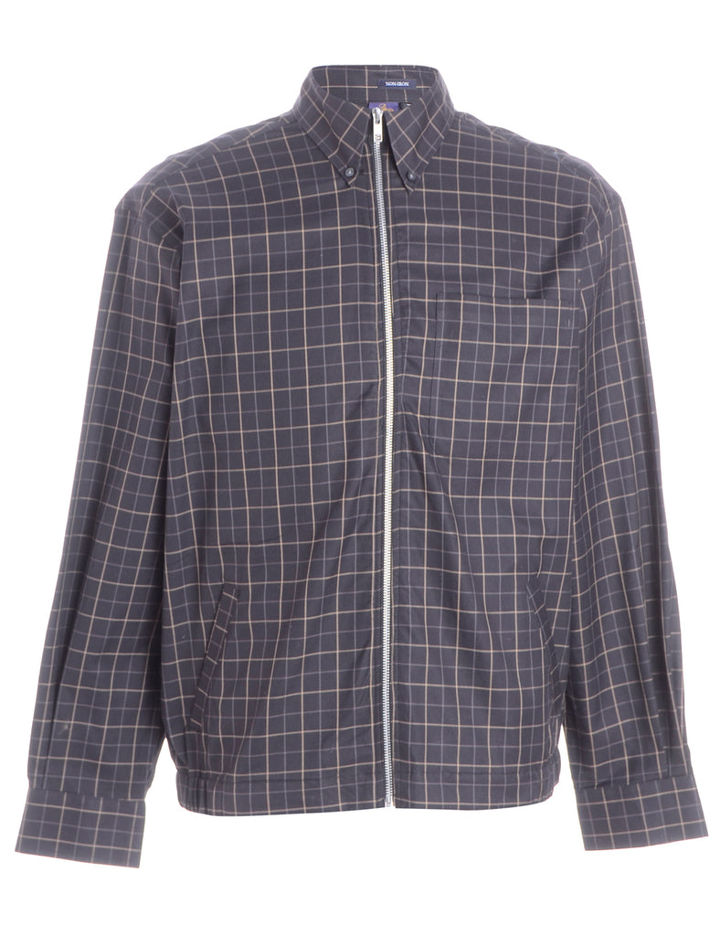 Beyond Retro Label Label Zip Front Clint Conversational Printed Shacket