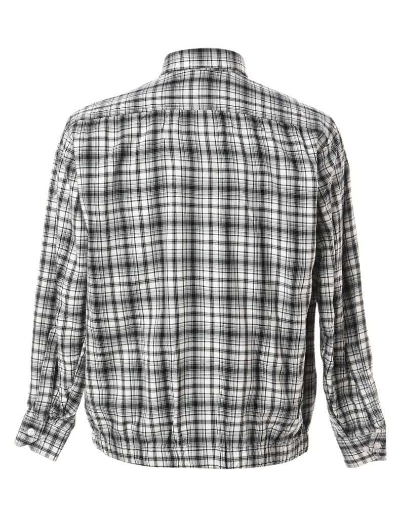 Beyond Retro Label Label Zip Front Clint Conversational Printed Shacket