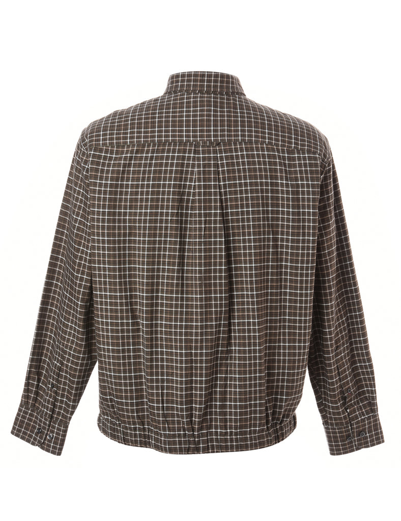 Beyond Retro Label Label Zip Front Clint Conversational Printed Shacket
