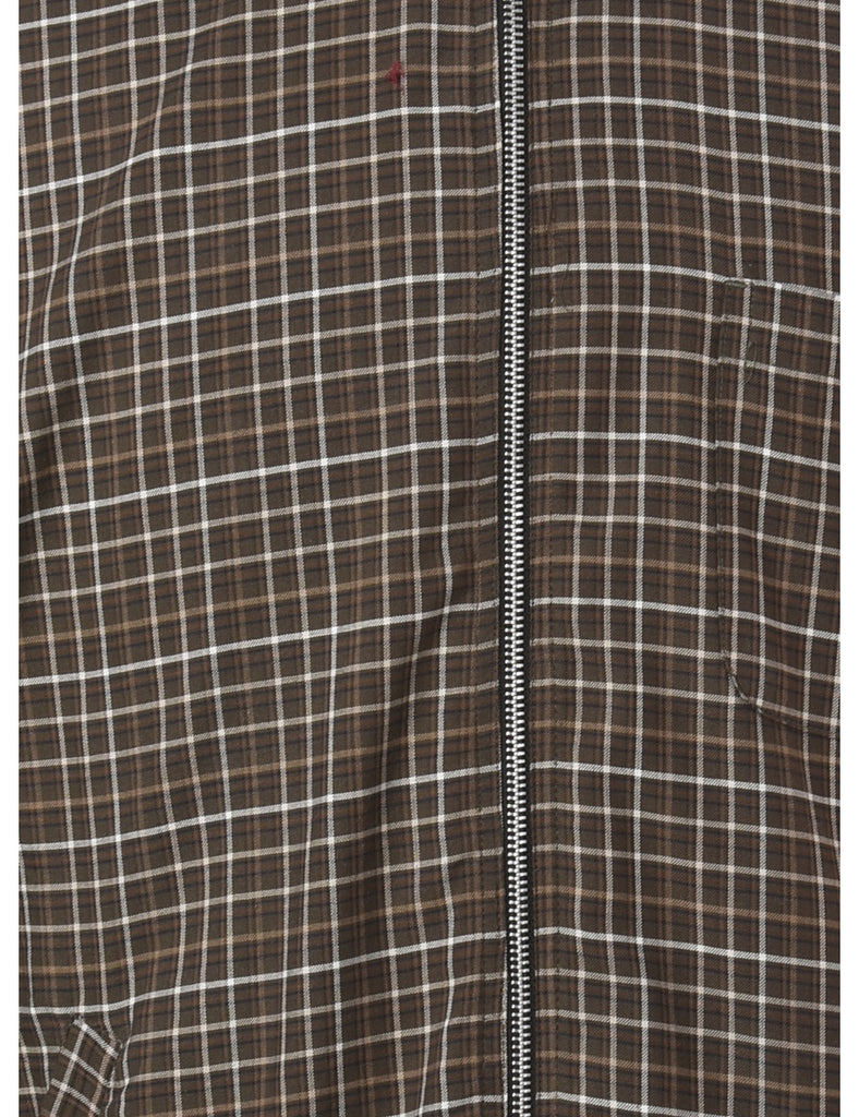 Beyond Retro Label Label Zip Front Clint Conversational Printed Shacket