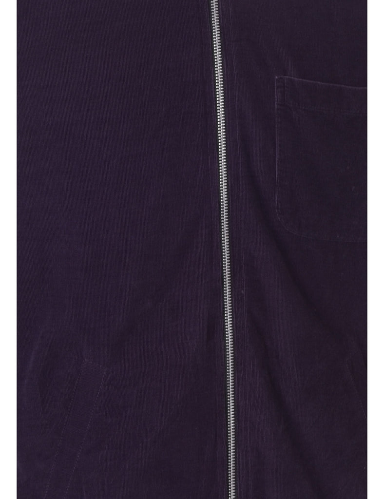 Beyond Retro Label Label Zip Front Clint Conversational Shacket