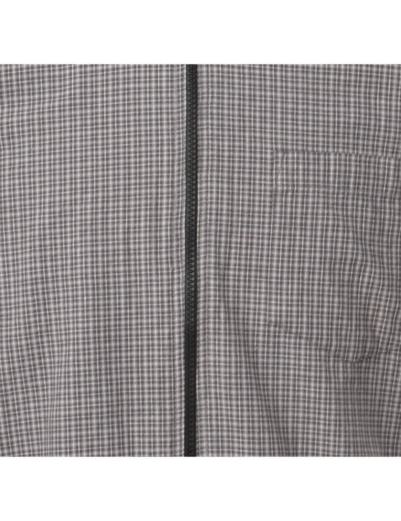 Reworked Nate Short Sleeve Shirt With Zip - XL