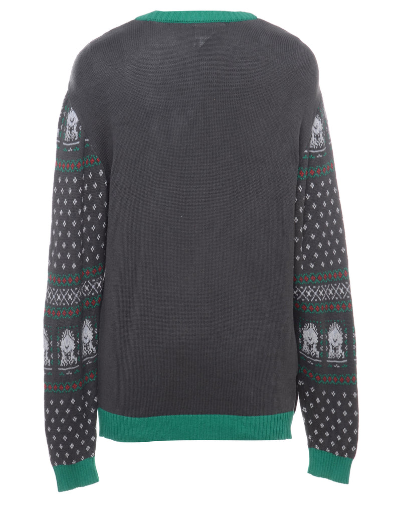 Beyond Retro Label Beyond Retro Reworked Christmas Jumper With Bells