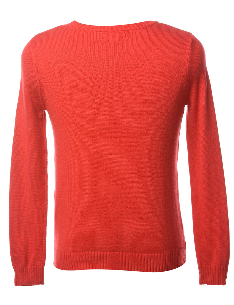Beyond Retro Label Beyond Retro Reworked Christmas Jumper With Bells