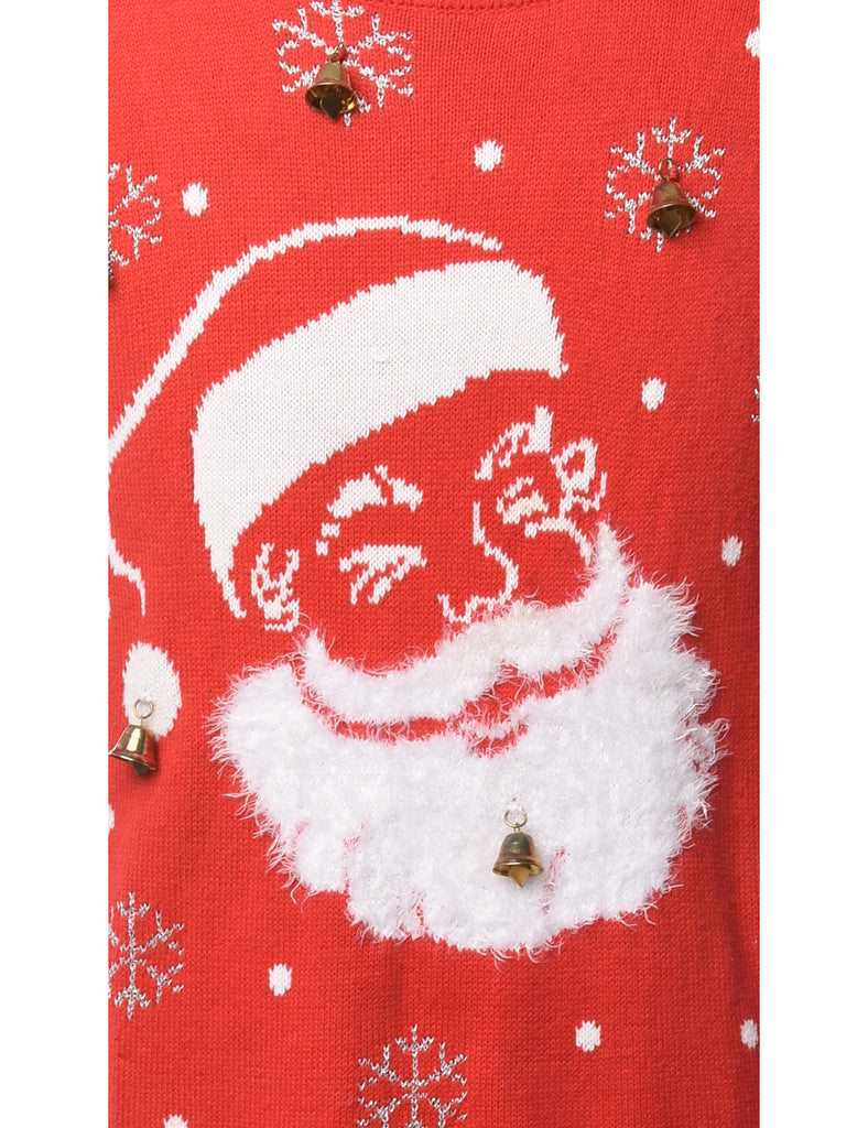 Beyond Retro Label Beyond Retro Reworked Christmas Jumper With Bells
