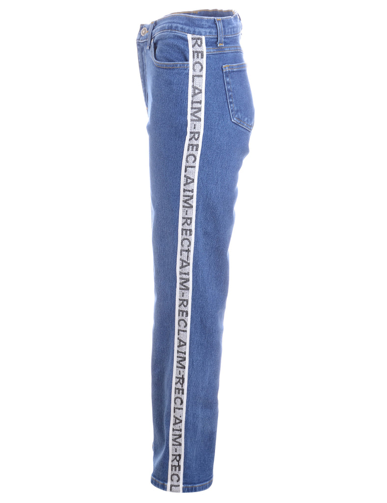 Label Ainsley Reclaim Side Tape Jeans - Jeans - Beyond Retro