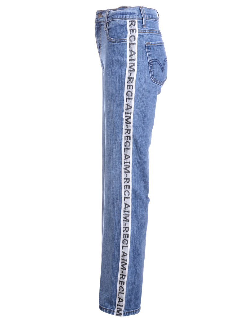 Label Ainsley Reclaim Side Tape Jeans - Jeans - Beyond Retro