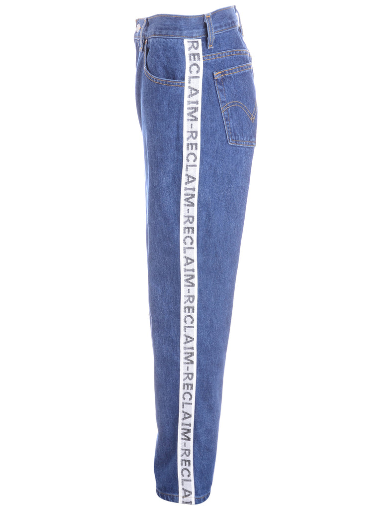 Beyond Retro Label Label Ainsley Reclaim Side Tape Jeans