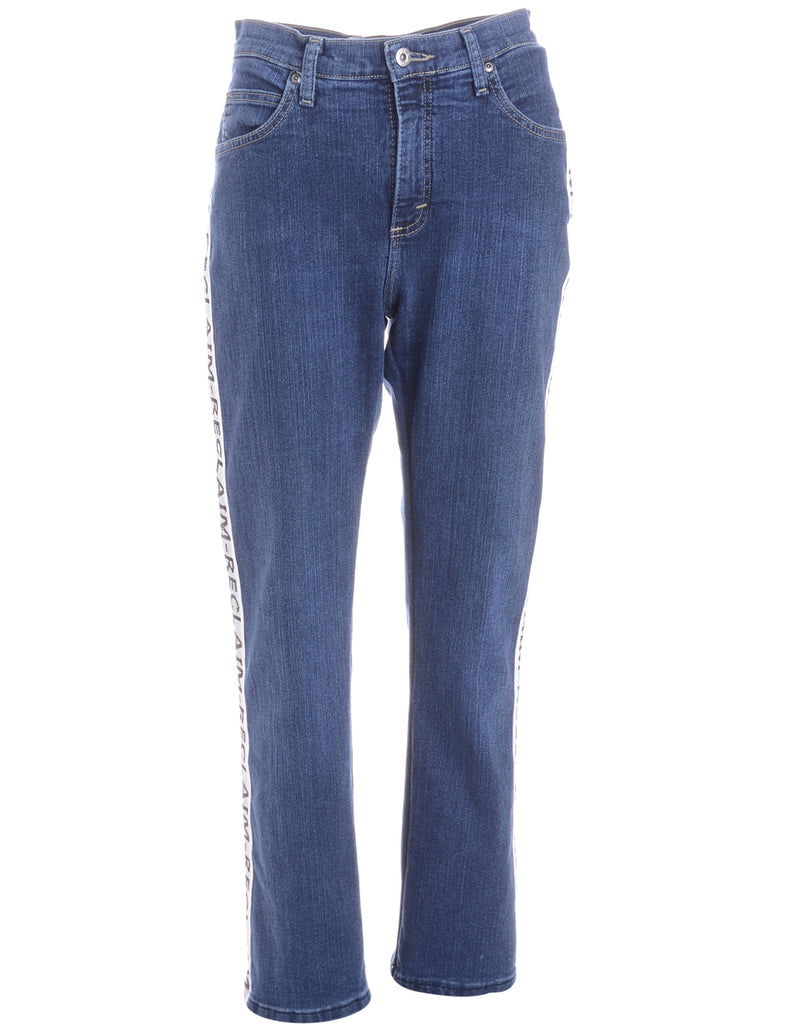 Beyond Retro Label Label Ainsley Reclaim Side Tape Jeans