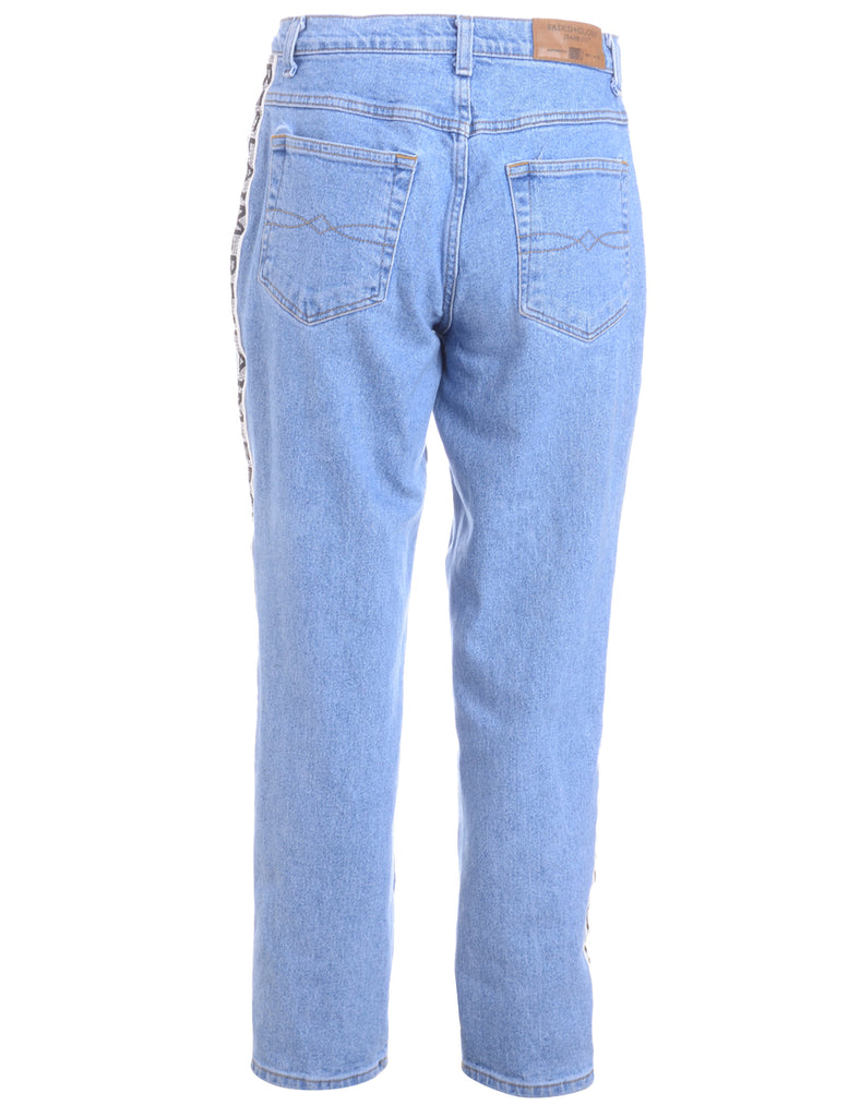 Label Ainsley Reclaim Side Tape Jeans - Jeans - Beyond Retro