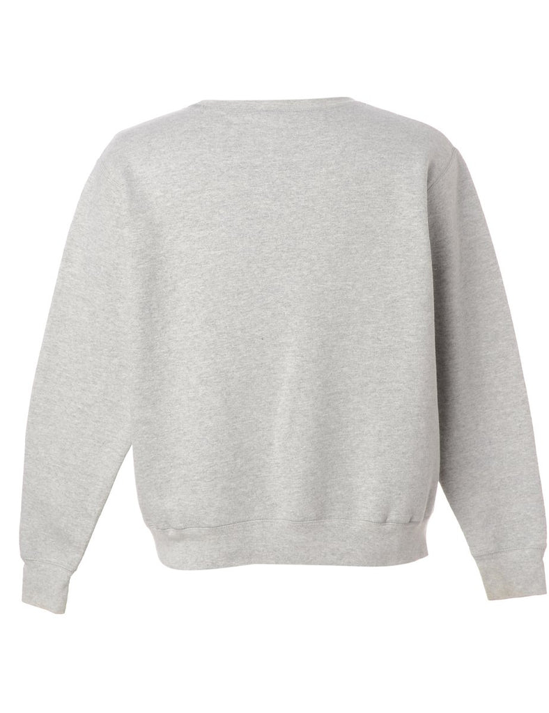 Label Bat Embroidered Sweatshirt - Sweatshirts - Beyond Retro