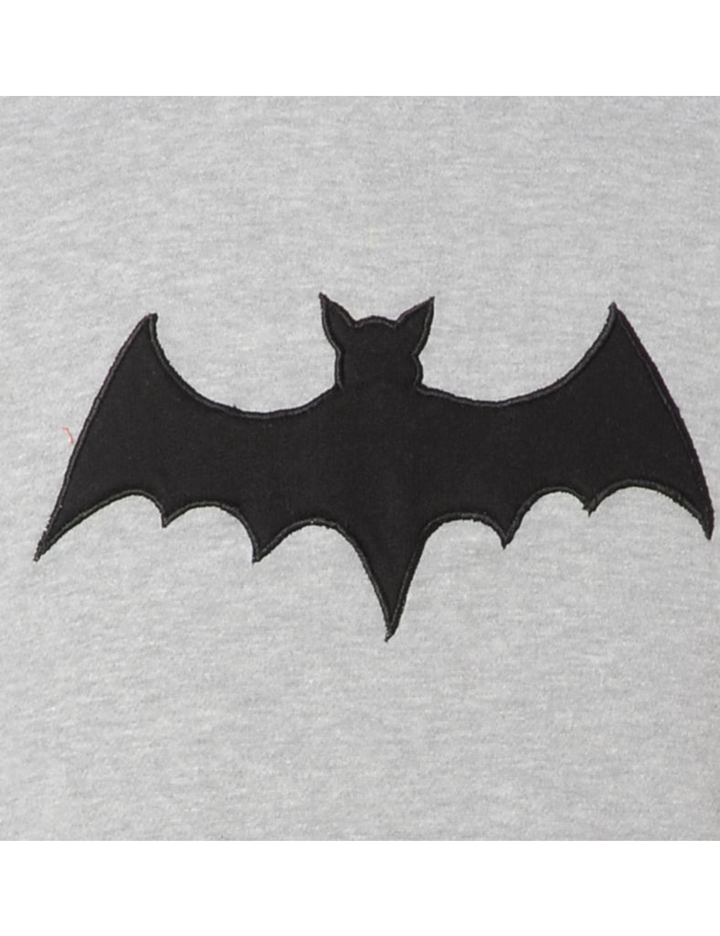 Label Bat Embroidered Sweatshirt - Sweatshirts - Beyond Retro
