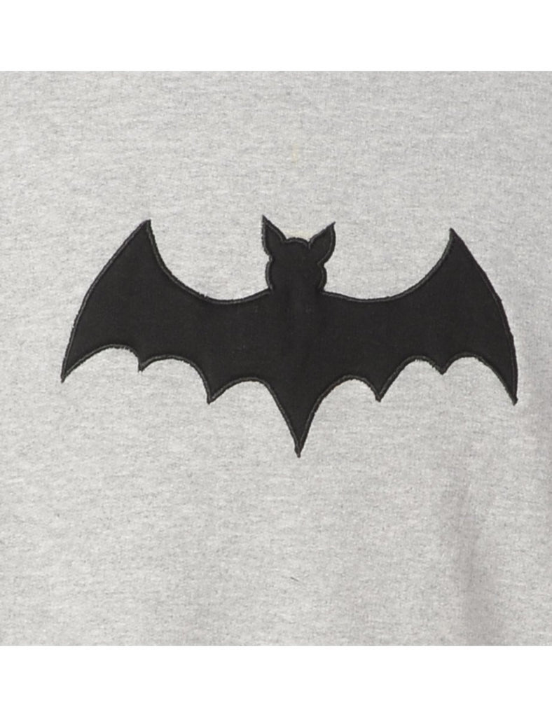 Label Bat Embroidered Sweatshirt - Sweatshirts - Beyond Retro