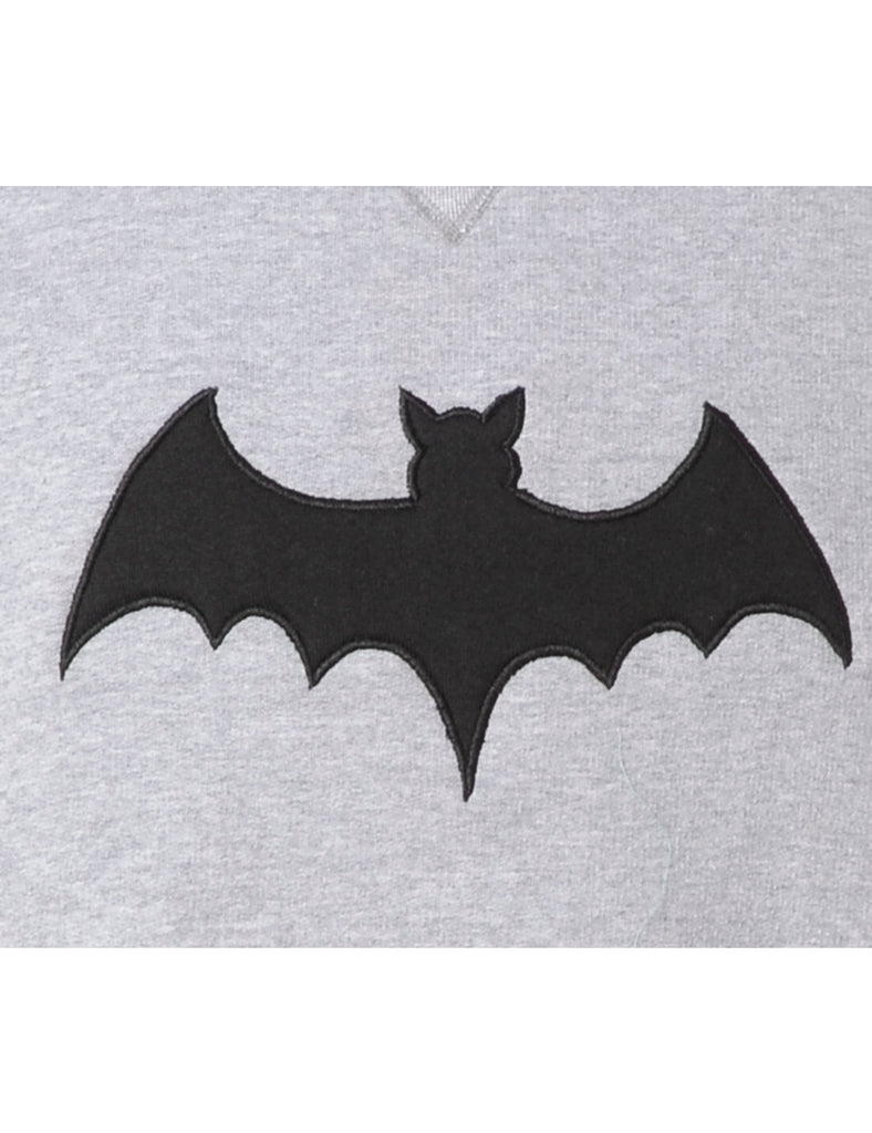 Label Bat Embroidered Sweatshirt - Sweatshirts - Beyond Retro