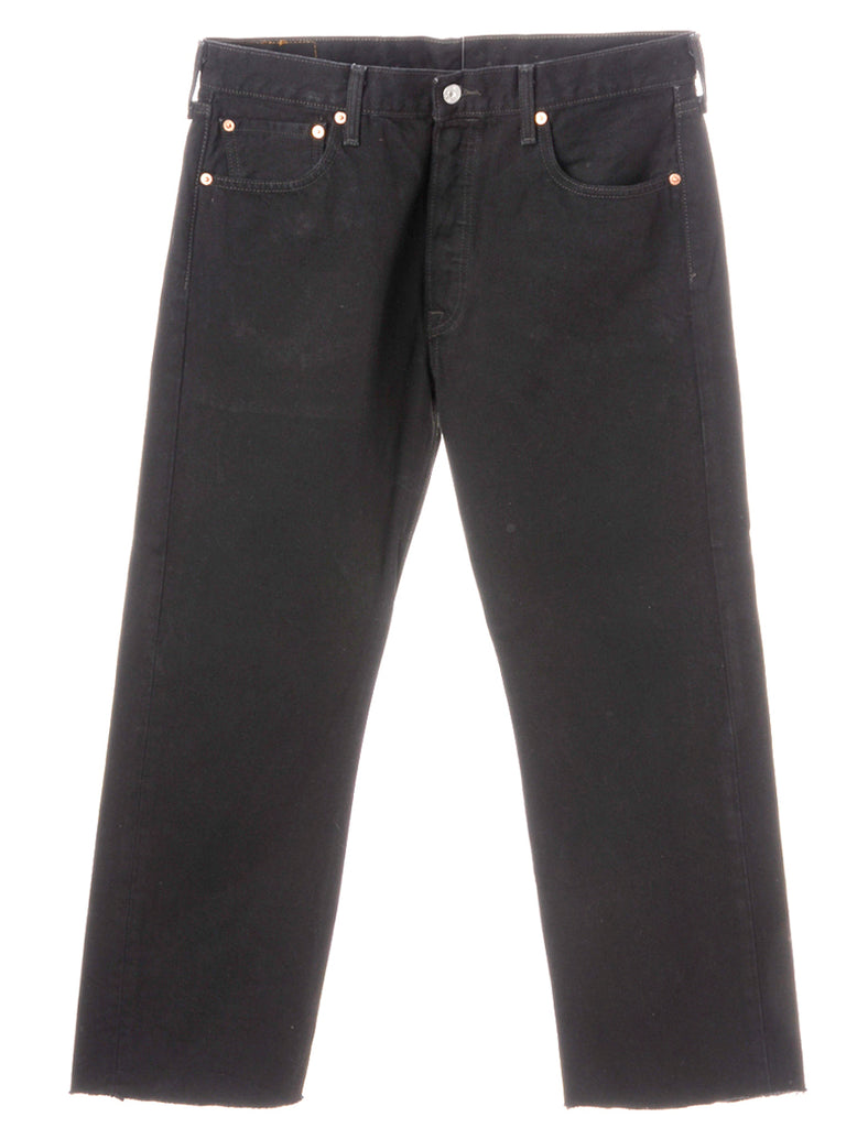 Beyond Retro Label Label Black Cropped Jeans