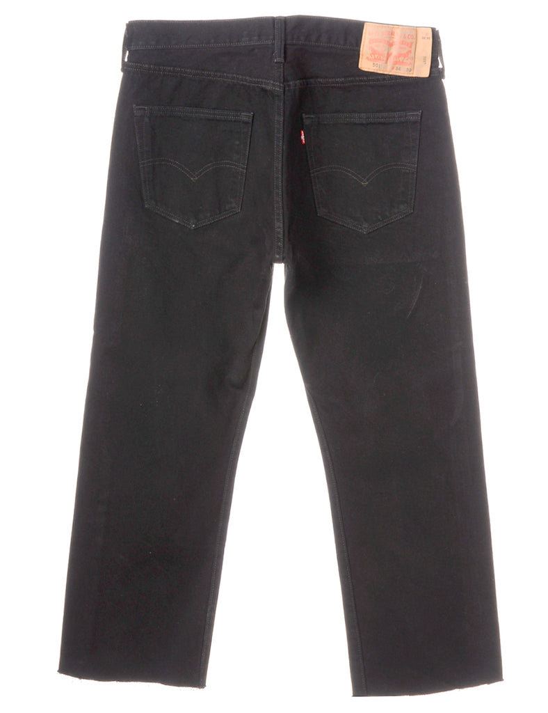 Beyond Retro Label Label Black Cropped Jeans
