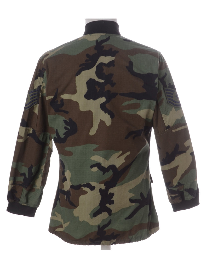 Beyond Retro Label Label Camo Bomber Jacket