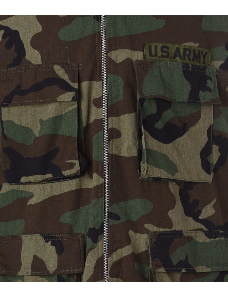 Label Camo Bomber Jacket