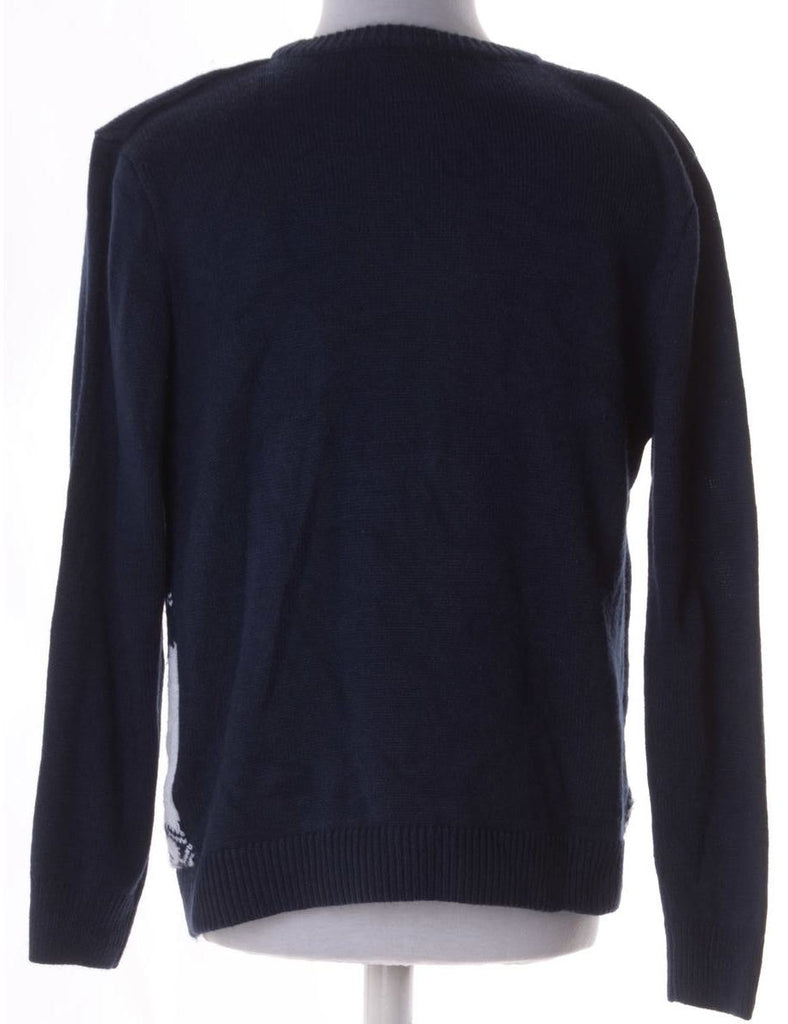 Beyond Retro Label Label Christmas Jumper With Bells