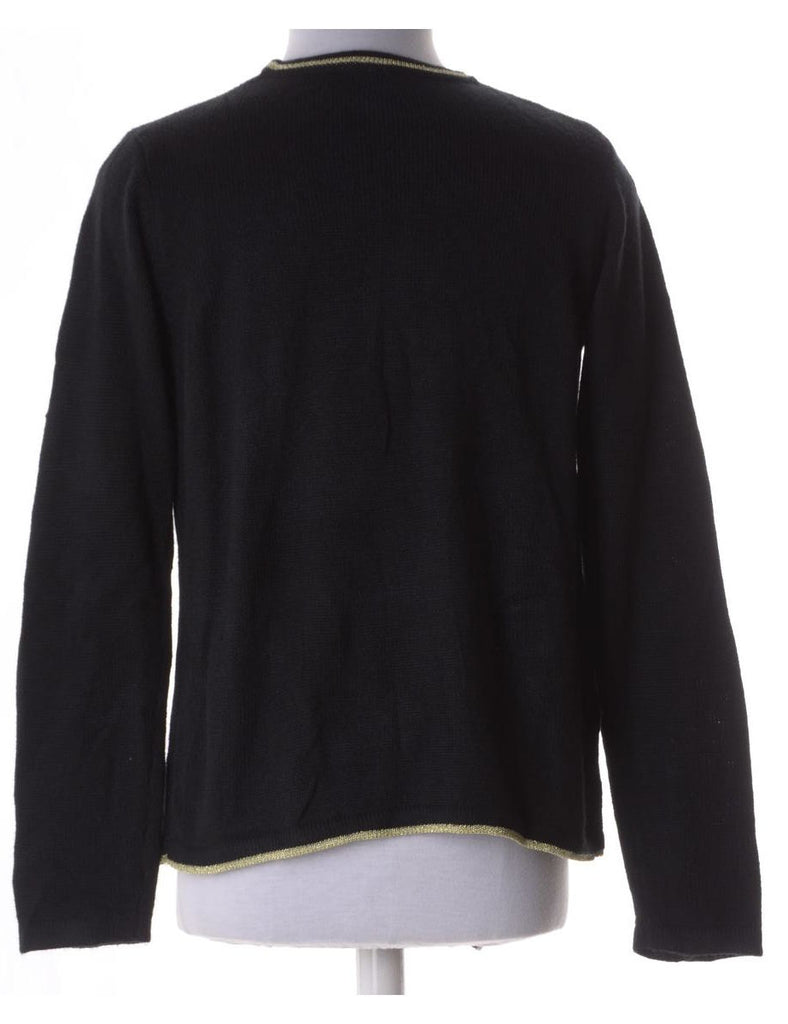 Beyond Retro Label Label Christmas Jumper With Bells