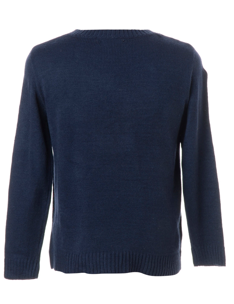 Beyond Retro Label Label Christmas Jumper With Bells