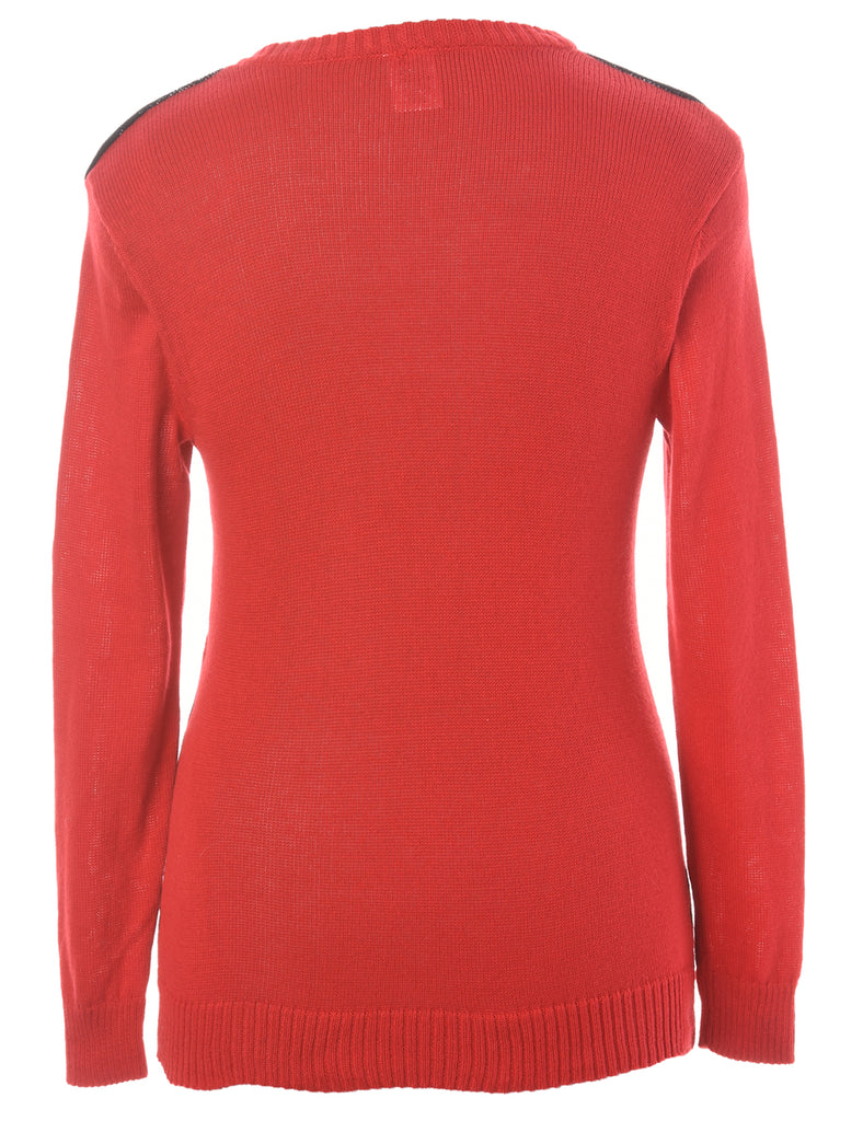 Beyond Retro Label Label Christmas Jumper With Bells