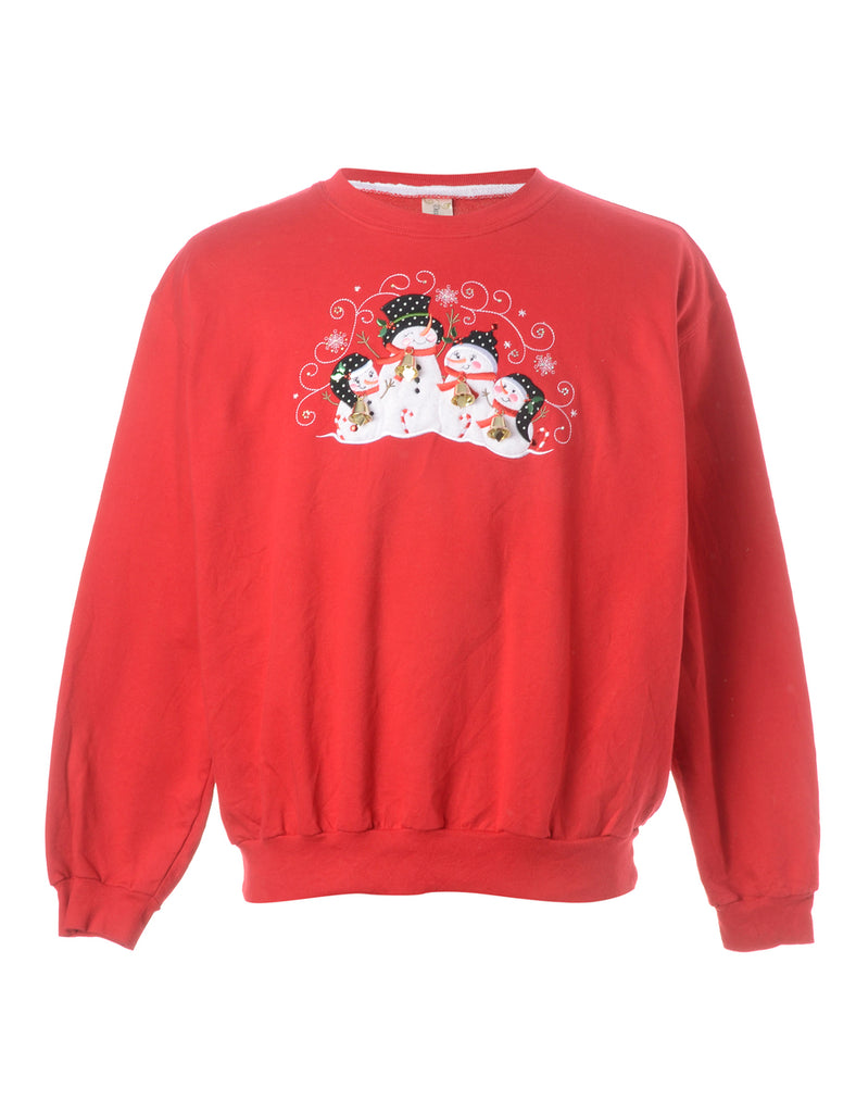Beyond Retro Label Label Christmas Sweatshirt With Bells
