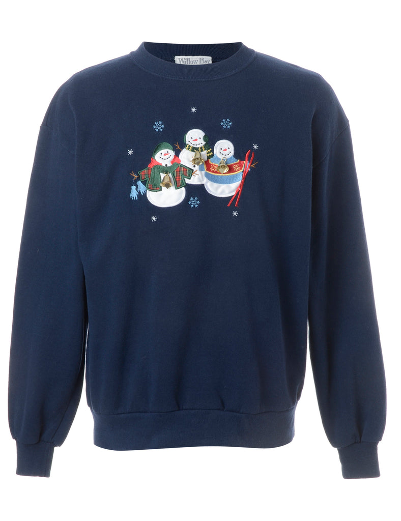 Beyond Retro Label Label Christmas Sweatshirt With Bells