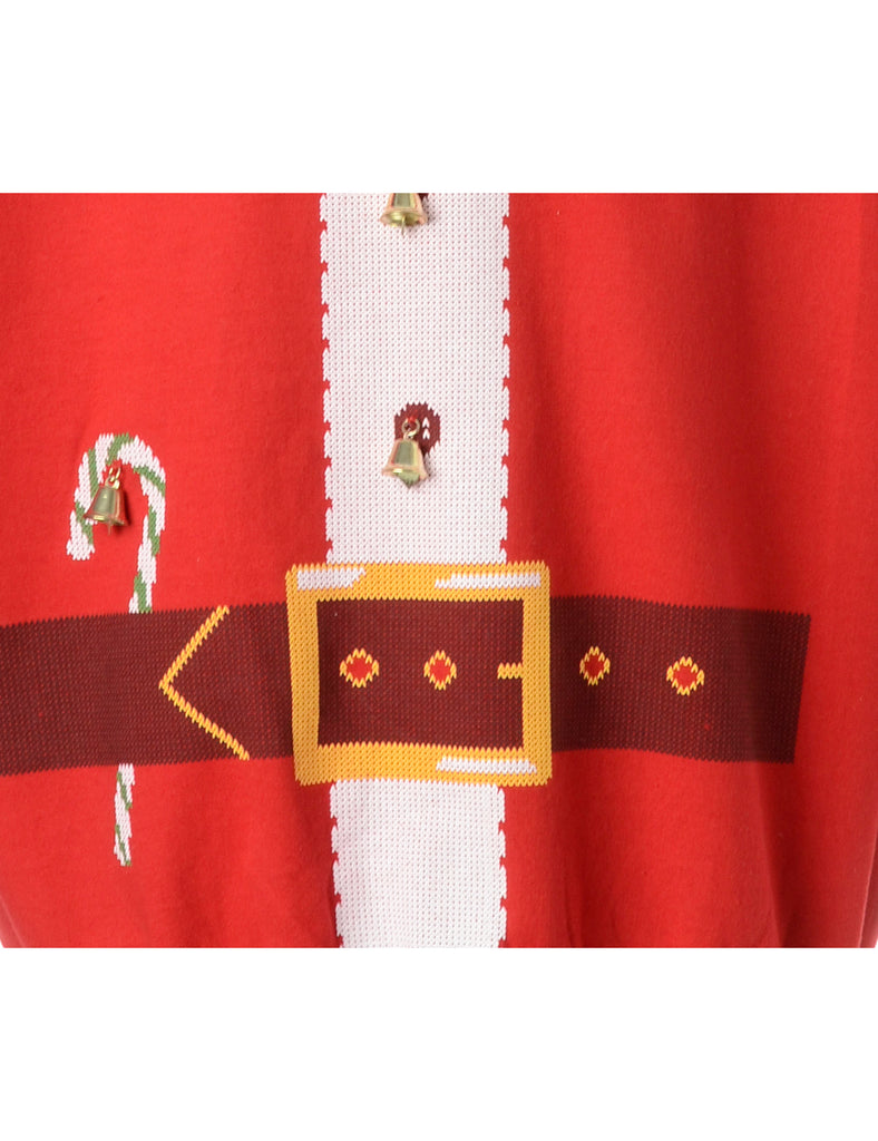Beyond Retro Label Label Christmas Sweatshirt With Bells