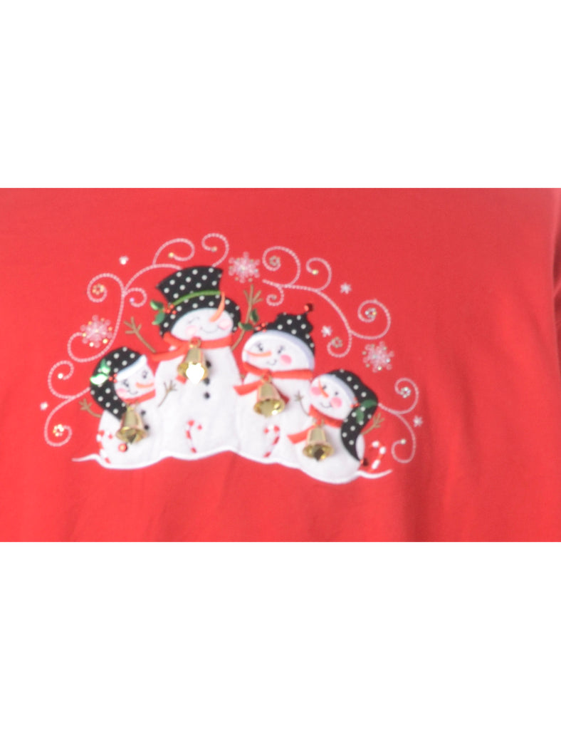 Beyond Retro Label Label Christmas Sweatshirt With Bells