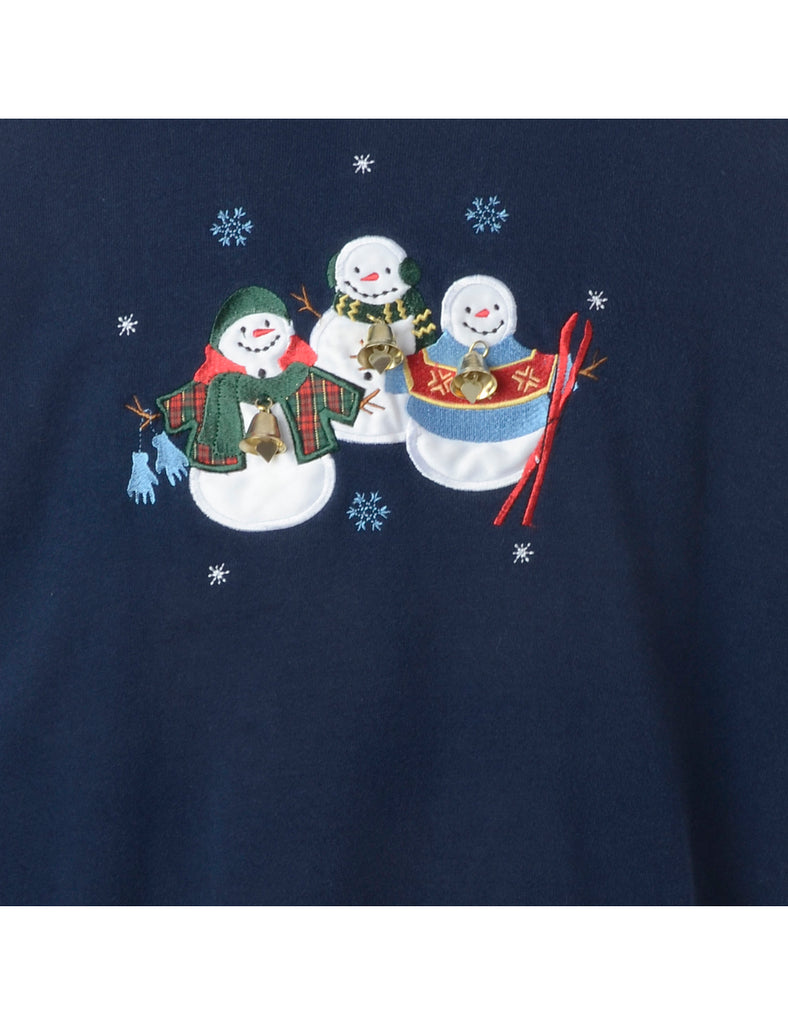 Beyond Retro Label Label Christmas Sweatshirt With Bells
