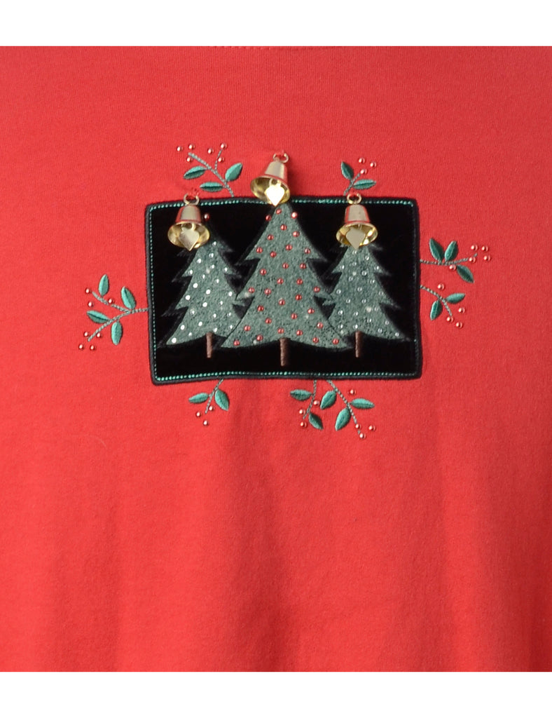 Label Christmas Sweatshirt With Bells