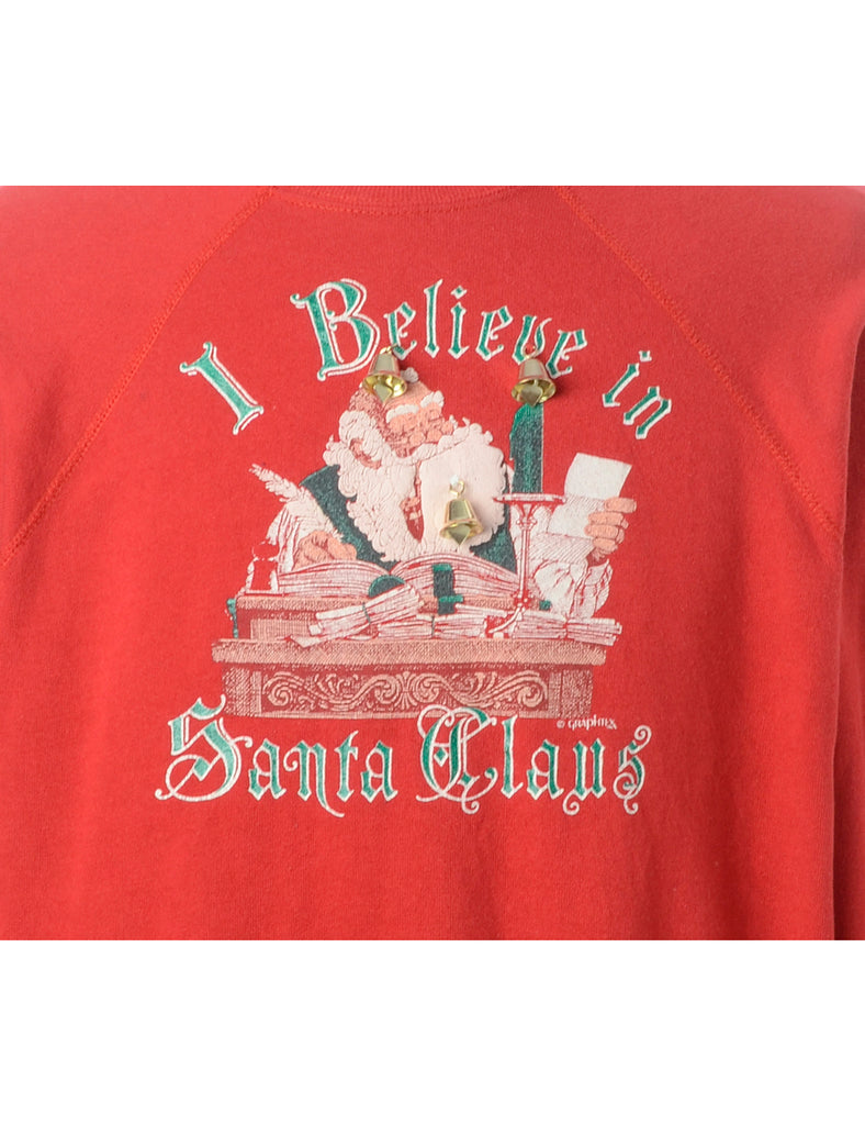 Beyond Retro Label Label Christmas Sweatshirt With Bells
