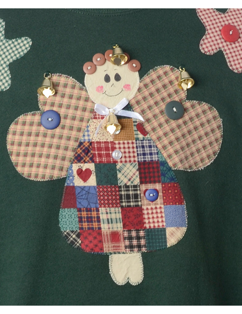 Label Christmas Sweatshirt With Bells
