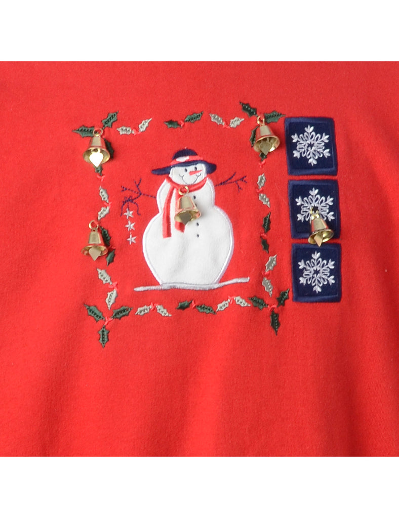 Beyond Retro Label Label Christmas Sweatshirt With Bells