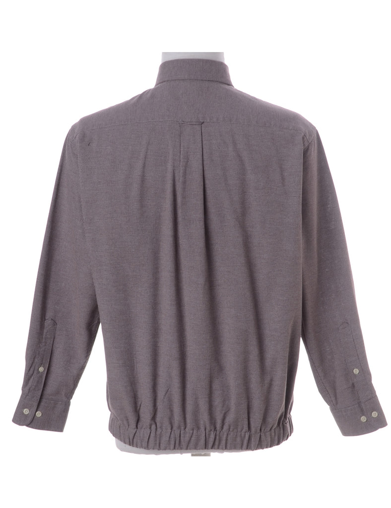 Beyond Retro Label Label Clint Light Weight Purple Bomber Jacket