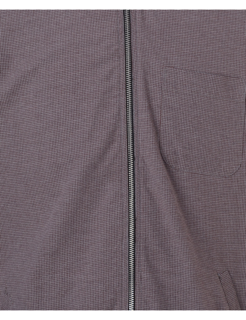 Beyond Retro Label Label Clint Light Weight Purple Bomber Jacket