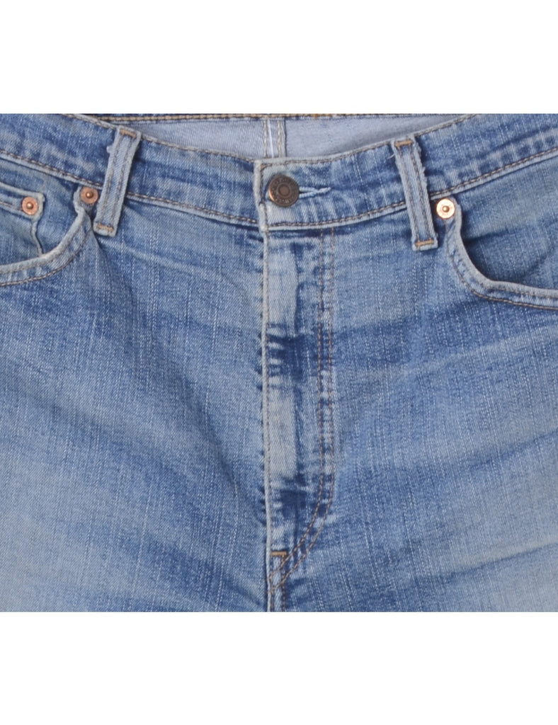 Beyond Retro Label Label Cut Off Denim Shorts