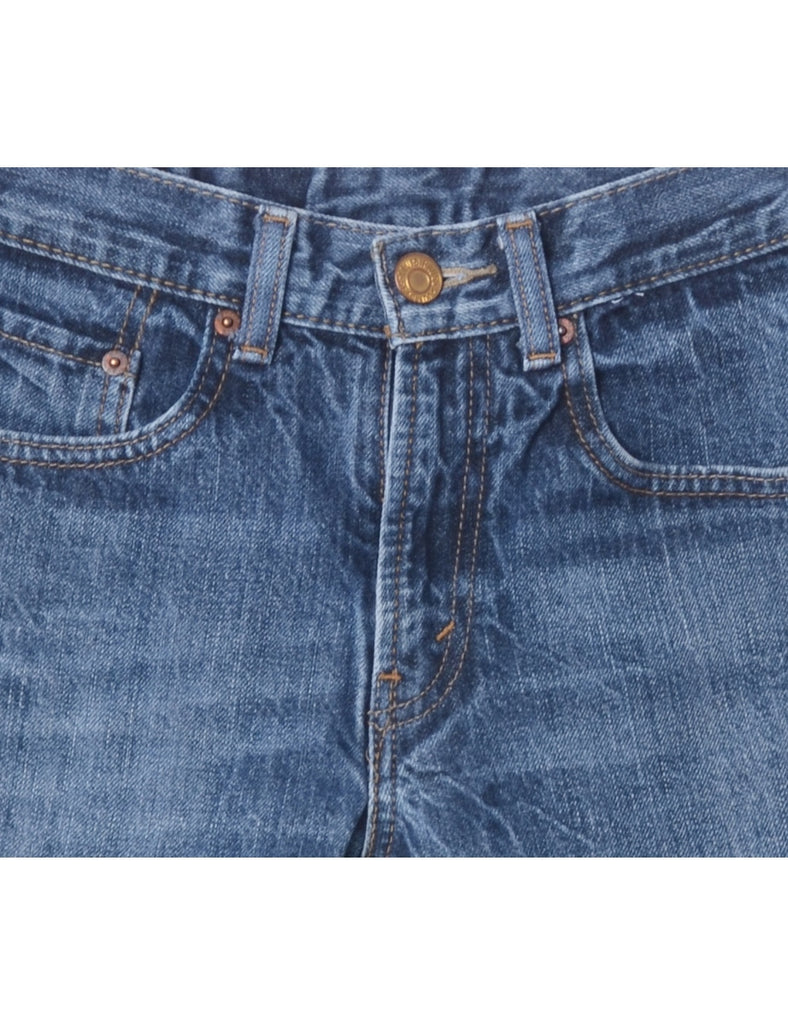 Beyond Retro Label Label Cut Off Denim Shorts