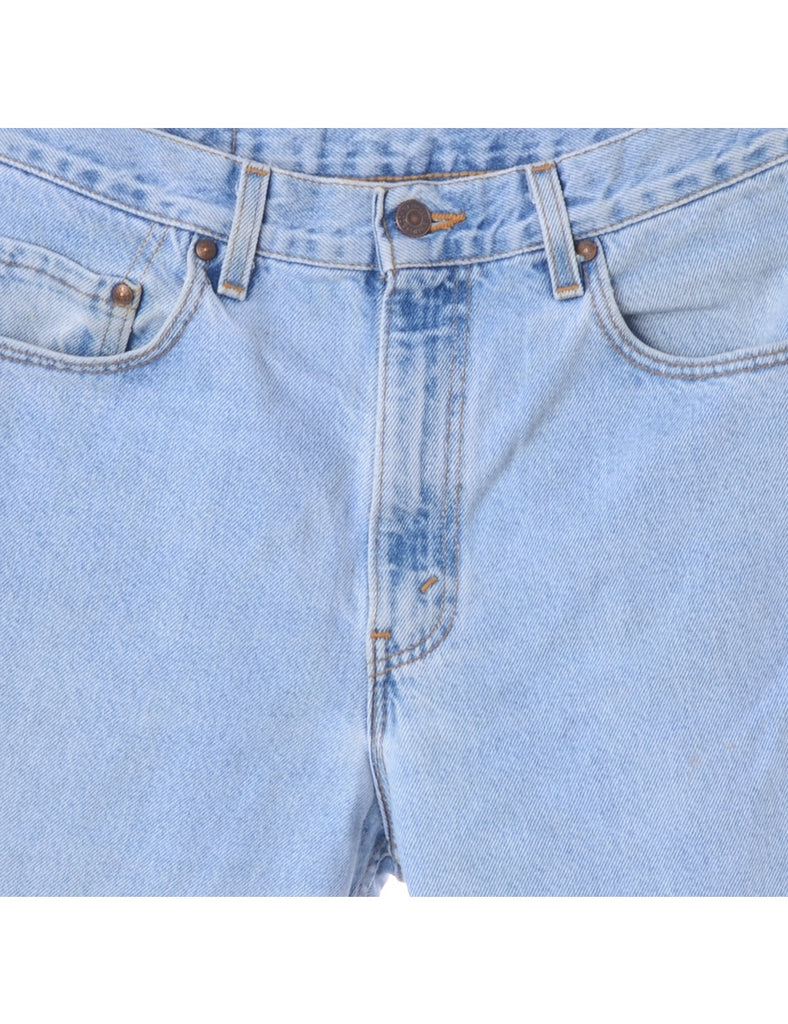 Beyond Retro Label Label Cut Off Denim Shorts