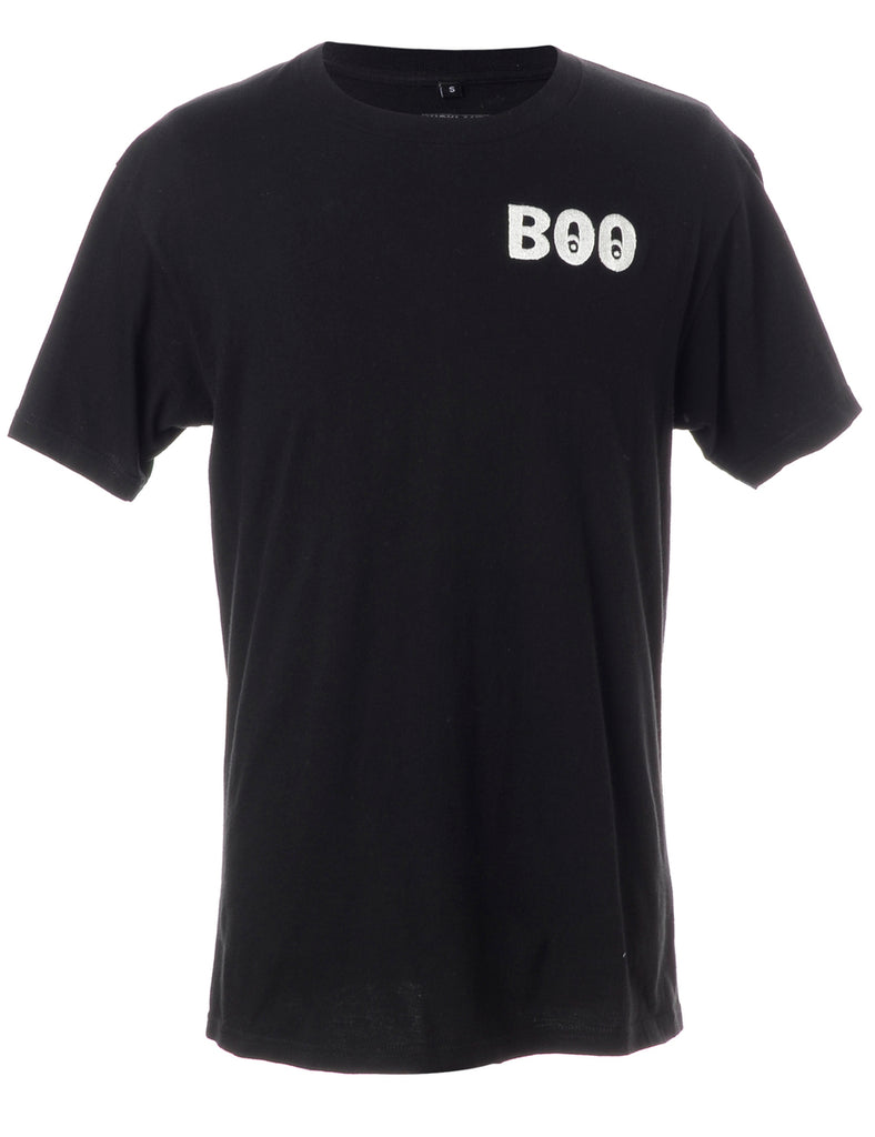 Beyond Retro Label Label Embroidered Boo T-Shirt