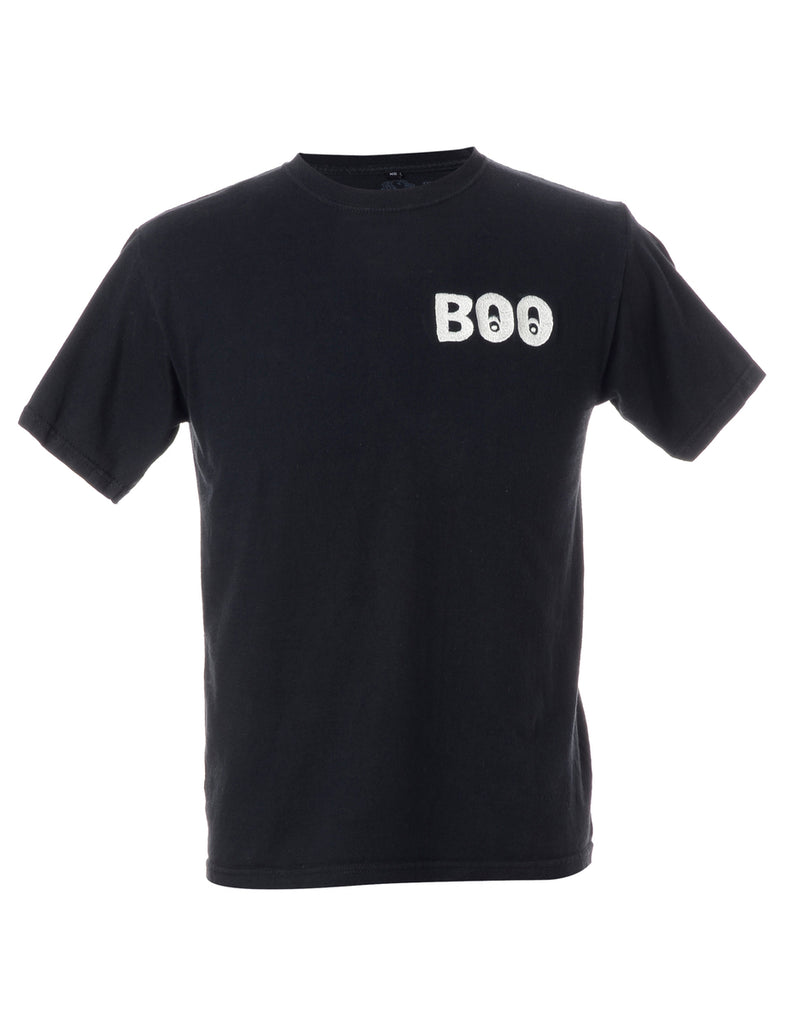 Beyond Retro Label Label Embroidered Boo T-Shirt