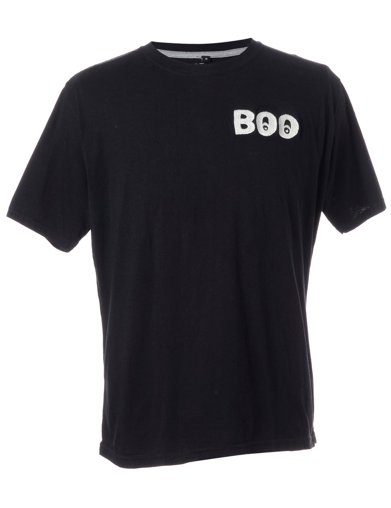 Beyond Retro Label Label Embroidered Boo T-Shirt