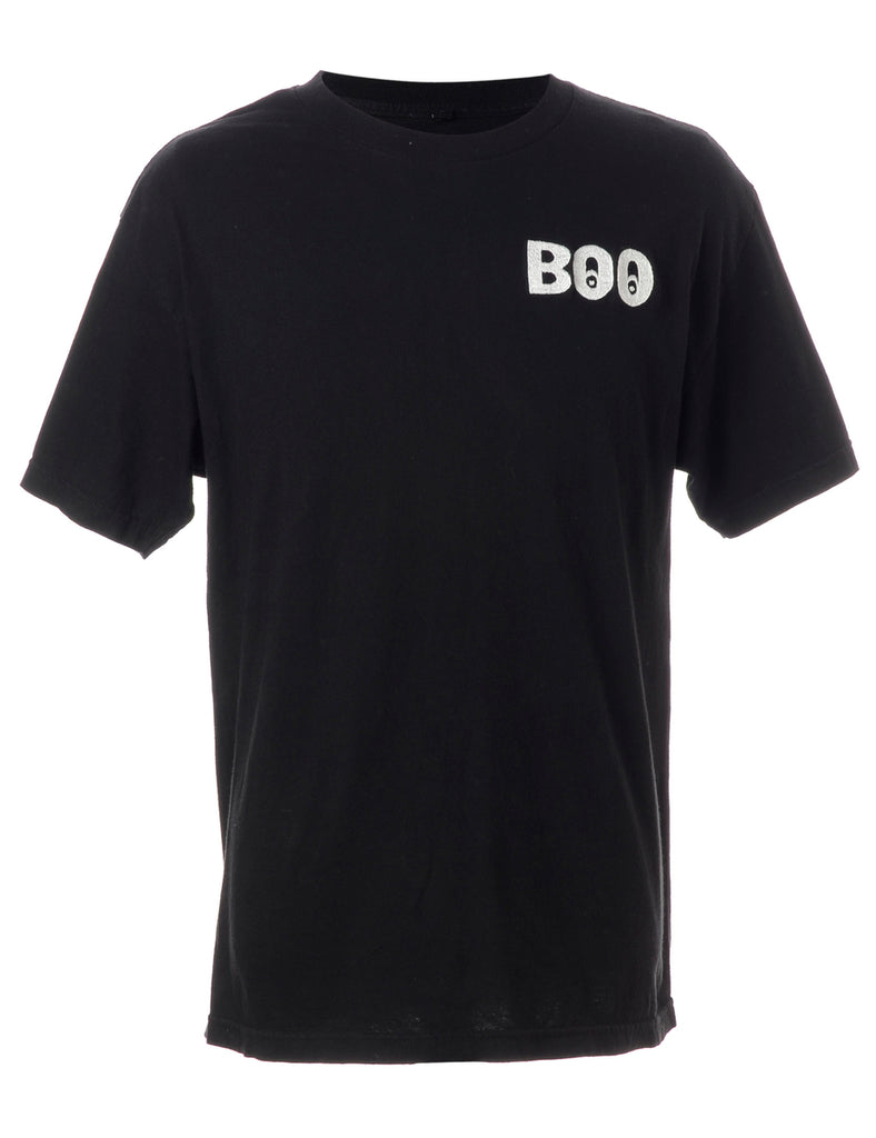 Beyond Retro Label Label Embroidered Boo T-Shirt