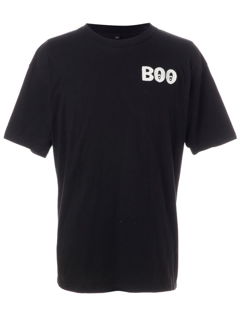 Beyond Retro Label Label Embroidered Boo T-Shirt