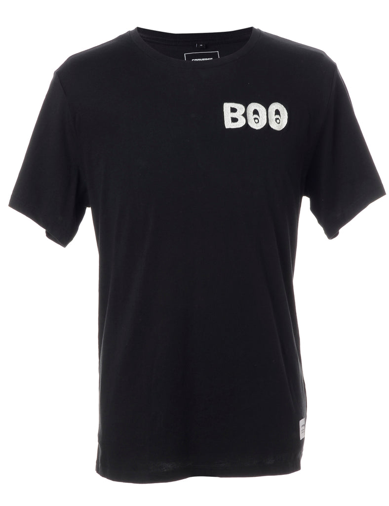 Beyond Retro Label Label Embroidered Boo T-Shirt