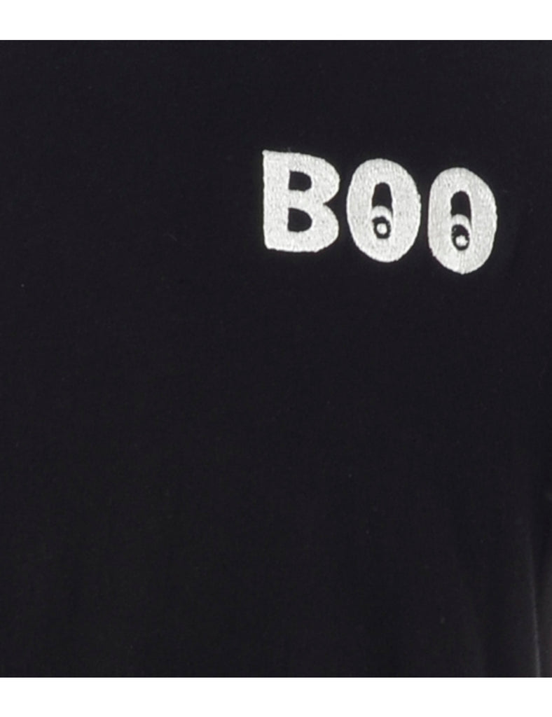 Beyond Retro Label Label Embroidered Boo T-Shirt